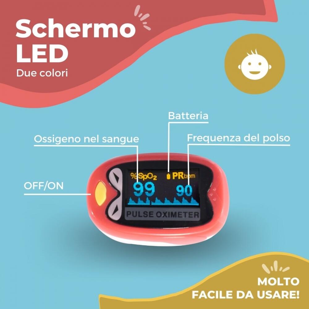 Oxymètre de pouls pour enfants pour enfants avec chargeur USB 2/6