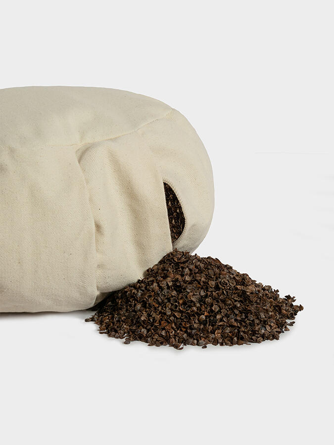 Yoga Studio EU Organic Buckwheat Zafu Round Cushion - Sand 5/5