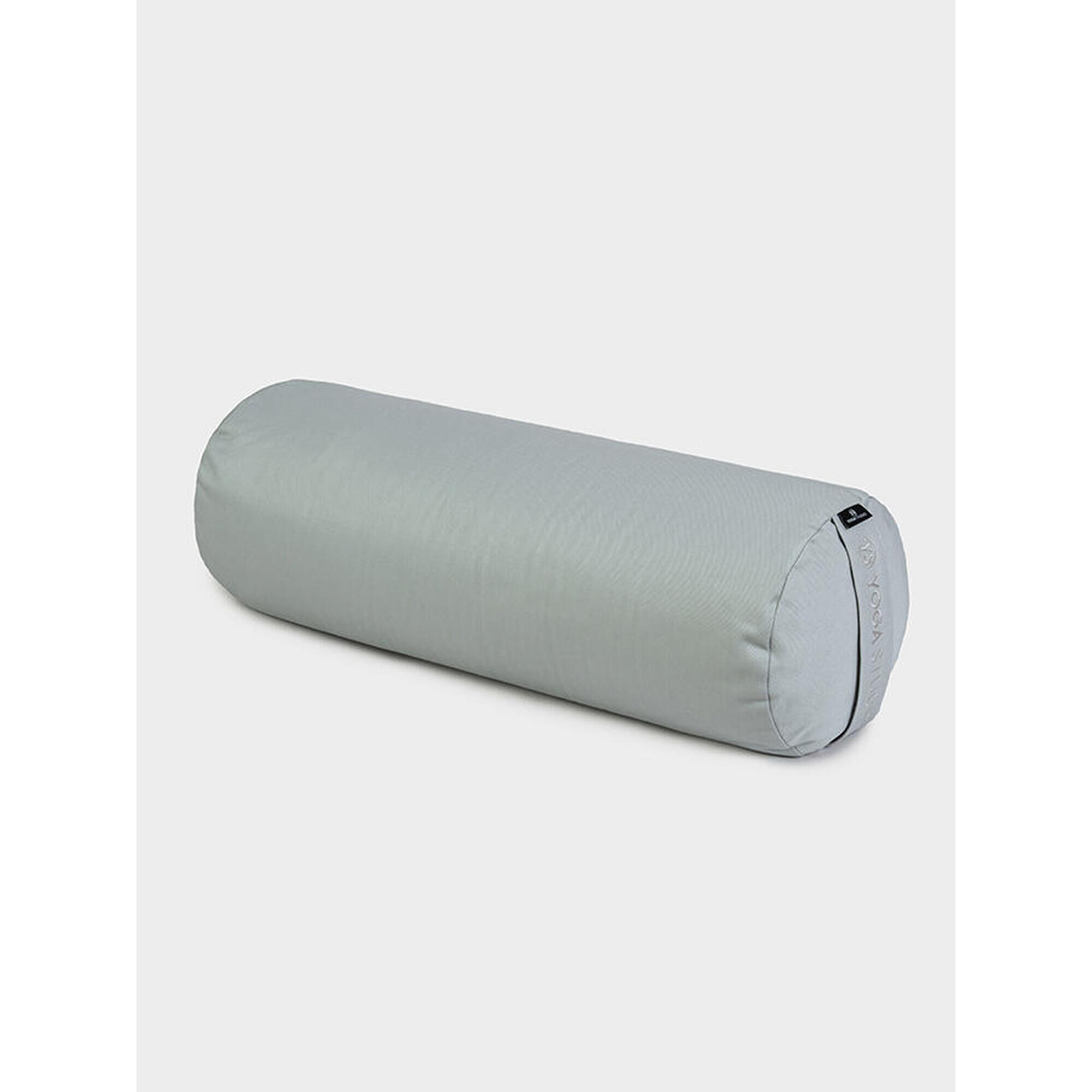 YOGA STUDIO Yoga Studio EU Organic Buckwheat Bolster - Light Grey