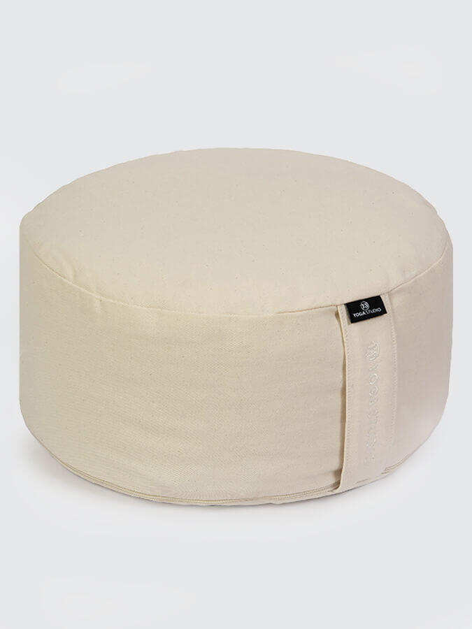 Yoga Studio Cylinder Meditation Cushion - Large - Ecru 1/6