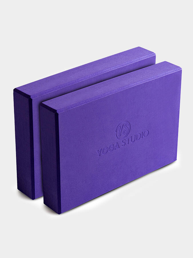 Yoga Studio EVA Yoga Block Twin Pack - Purple 3/4
