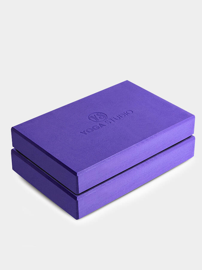 Yoga Studio EVA Yoga Block Twin Pack - Purple 2/4