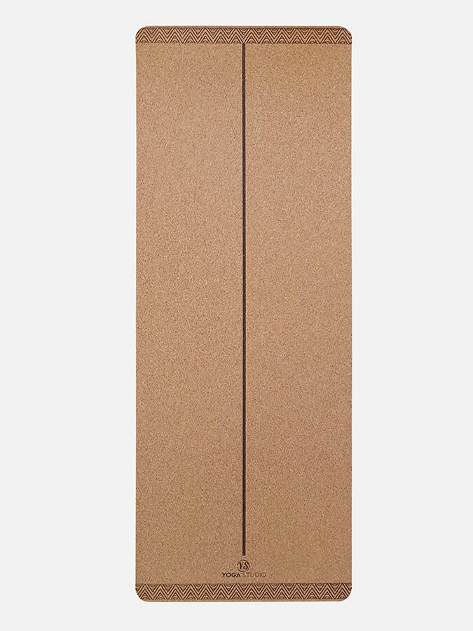 Yoga Studio Alignment Cork Yoga Mat 4mm 2/5