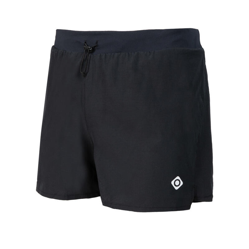 Pantalón corto running Hombre Kiprun split negro - Decathlon