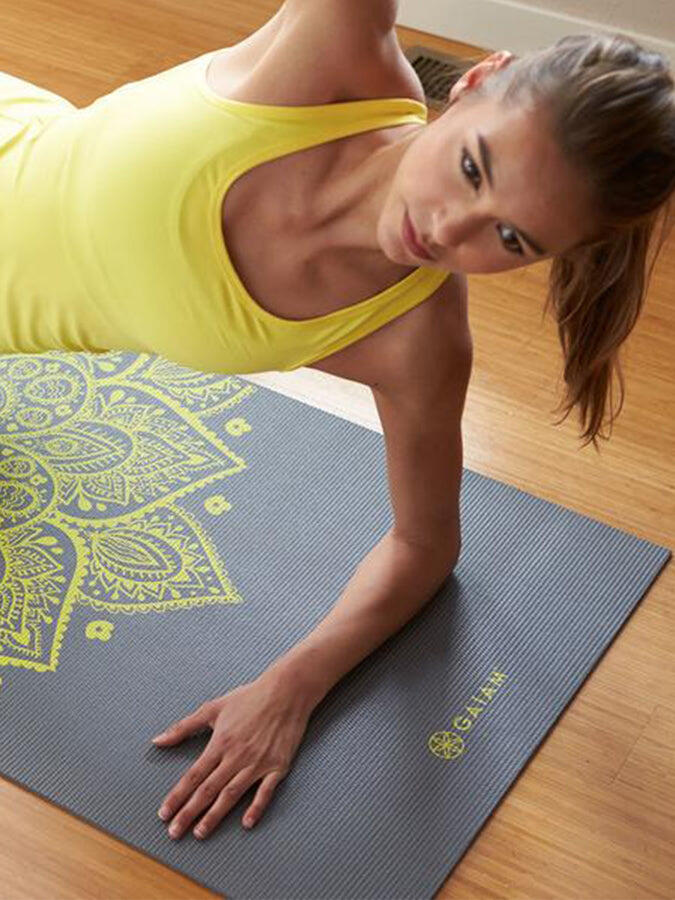 Gaiam Premium Citron Sundial Yoga Mat 6mm 4/4