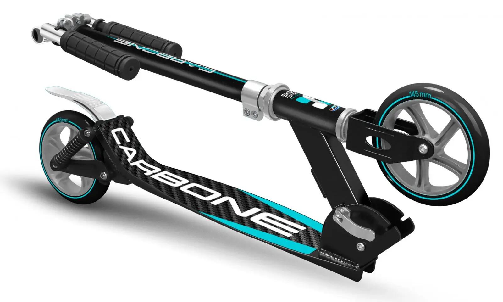 Trotineta pliabila cu suspensie dubla SKIDS Control Carbone 2/2