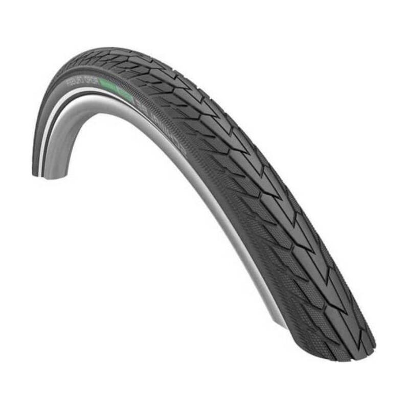 Pneu vtc/urbain 700x35 Schwalbe road cruiser plus noir/vert tr (37-622)