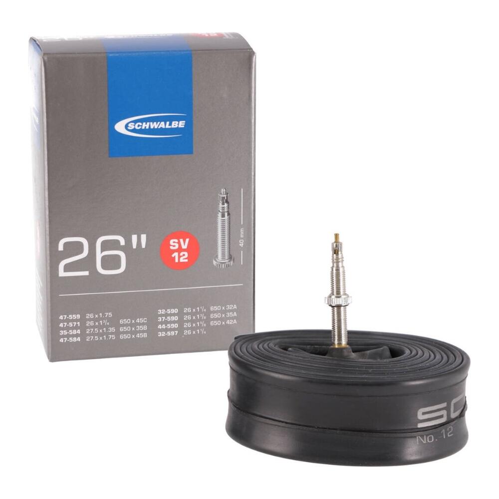 CHAMBRE A AIR VELO 650 x 35B 32 45C SCHWALBE VALVE PRESTA TOUT ALU SV12 SCHWALBE Decathlon