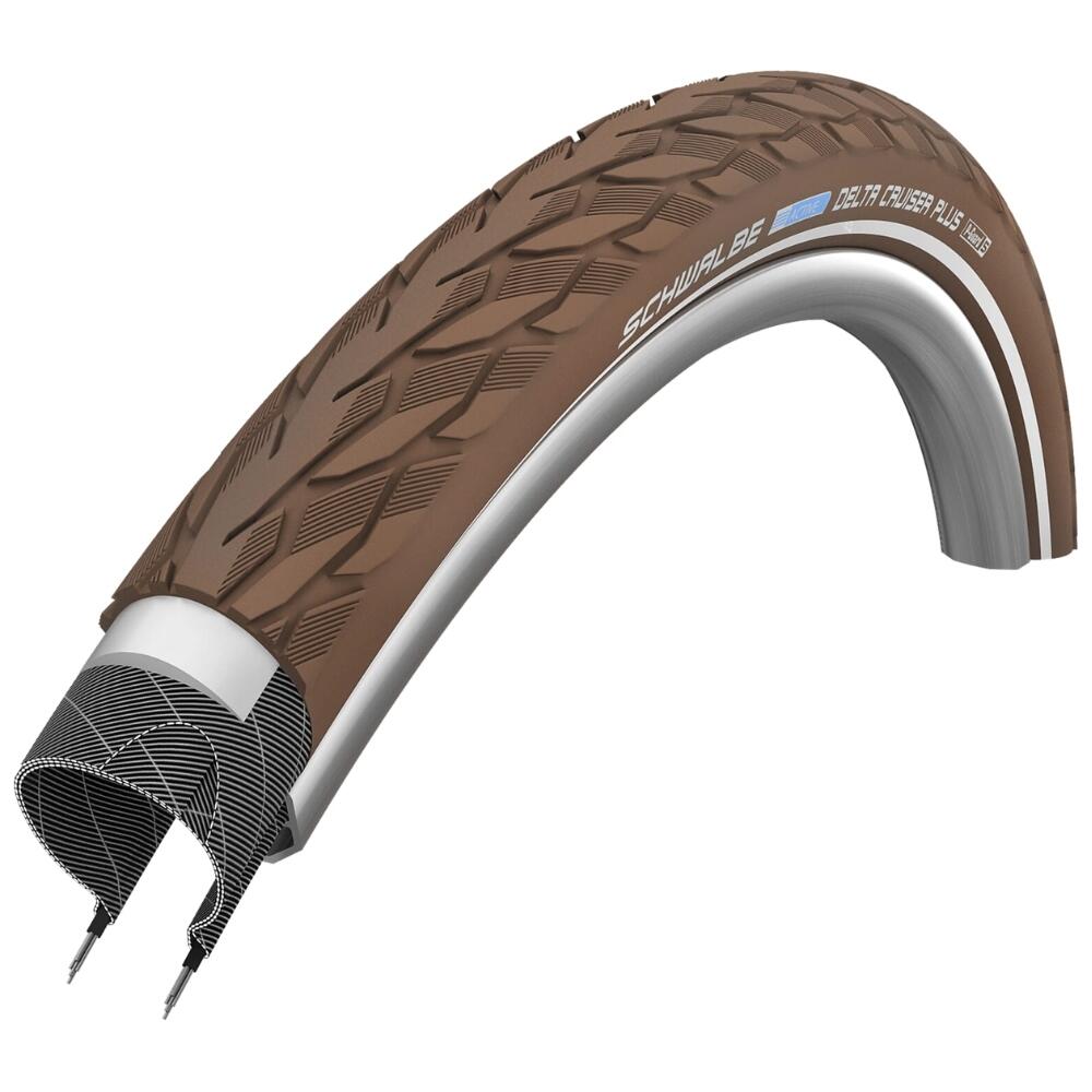 SCHWALBE Schwalbe DELTA CRUISER PLUS PG 700 x 35 Brown Reflex Tyre