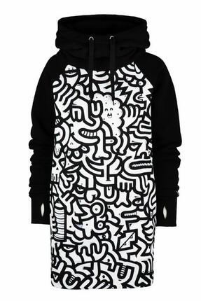 Bluza outdoorowa z kapturem damska DEEP TRIP Miszmasz softshell