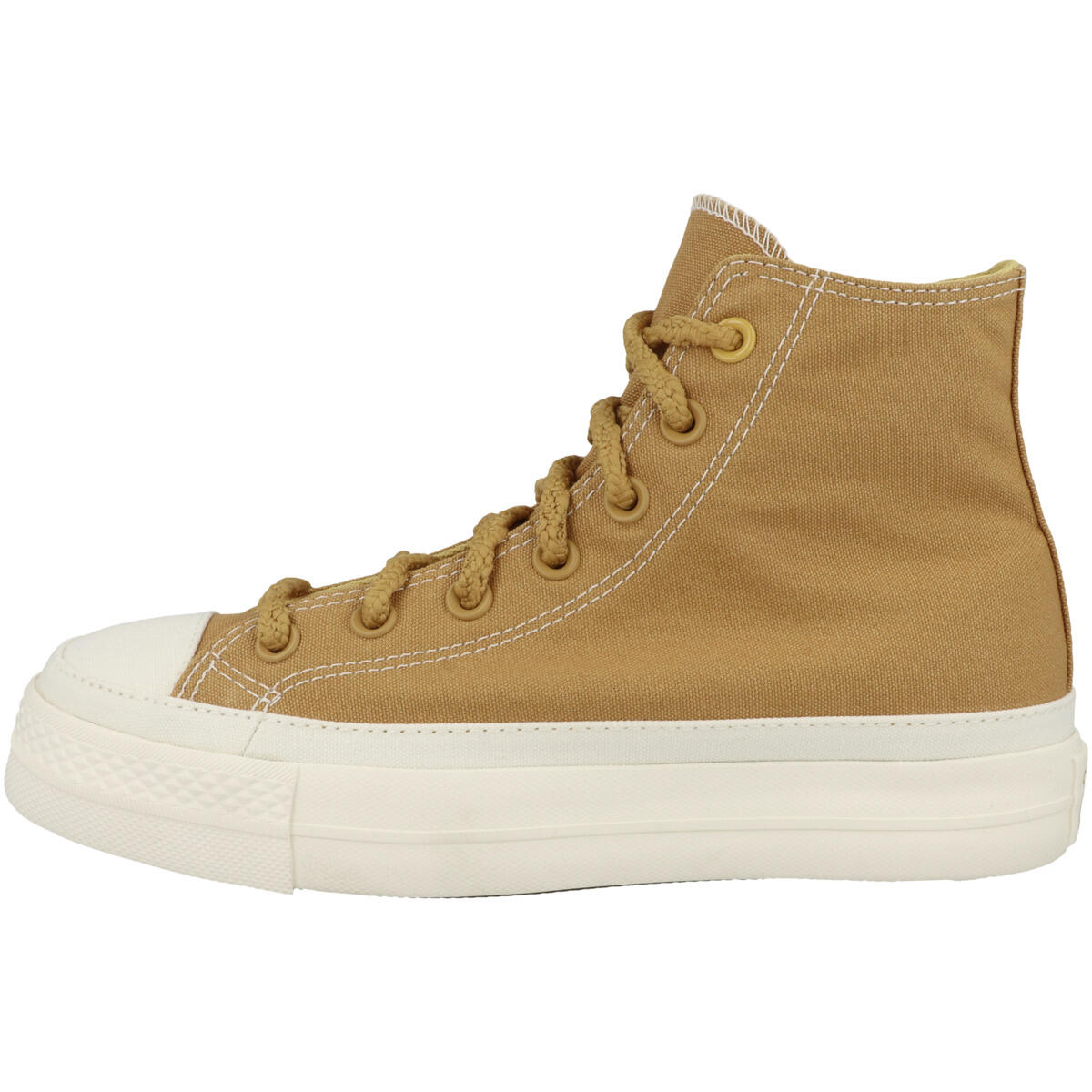 Chaussures Femmes Converse Chuck Taylor All Star Lift Workwear High Top Jaune 6/6