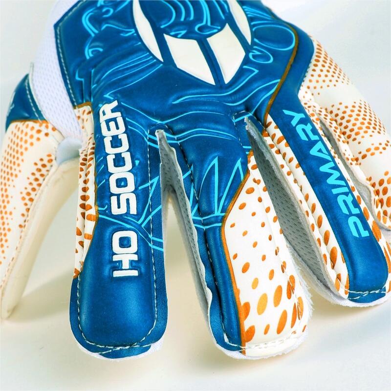 Guanti da portiere Ho Soccer adulti con protezioni Primary Honour blu