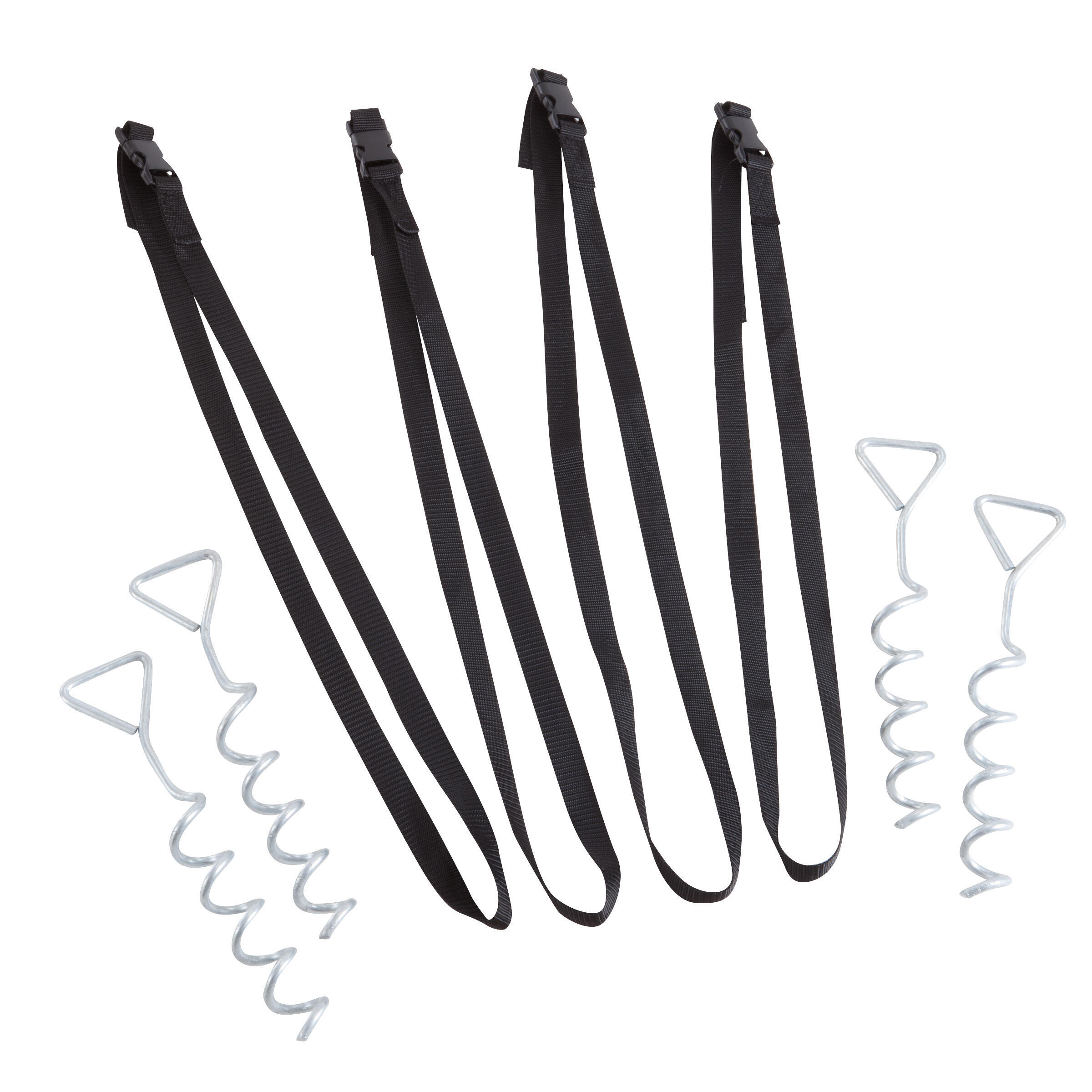 Domyos - Seconde Vie - Kit D’ancrage Pour Trampoline - Très Bon - Kit Fixation Au Sol - Incolore|noir - Taille Unique - Decathlon