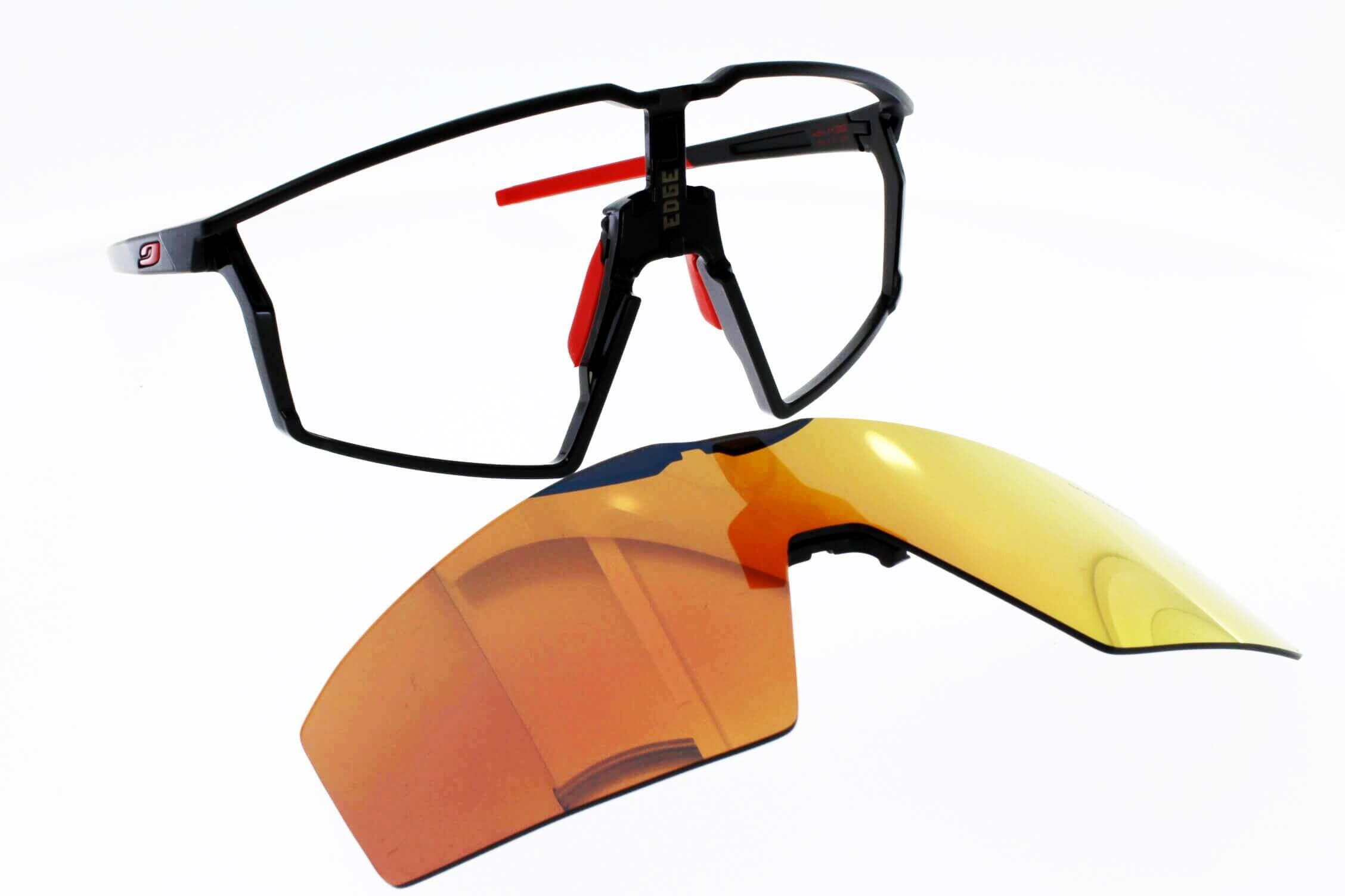 Occhiali da sole Julbo Edge Spectron 3CF Nero Rosso 5/7
