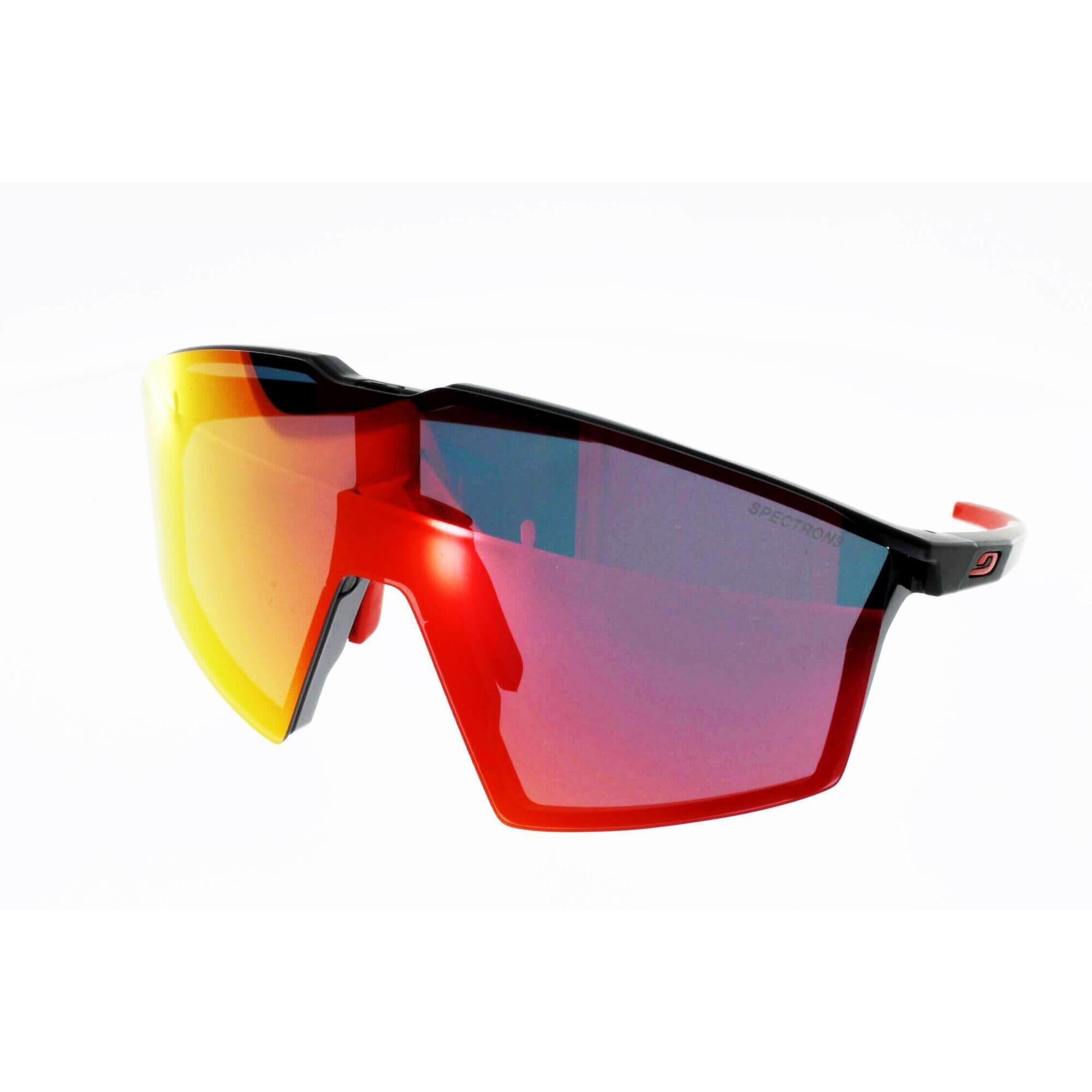 Okulary rowerowe Julbo Edge - czarno czerwony | Spectron cat 3