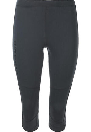 Sporthose Mahana W 3/4 Laufsport Damen Black Atmungsaktiv ENDURANCE