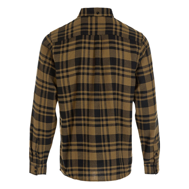 Holzfällerhemd Flannel M Checked Freizeit Herren Dark Olive WHISTLER