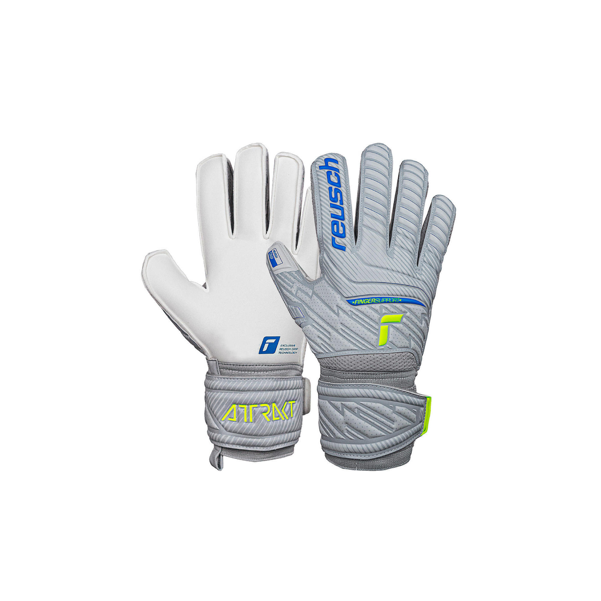 Luvas de guarda-redes Reusch Attrakt Grip Apoio para os dedos
