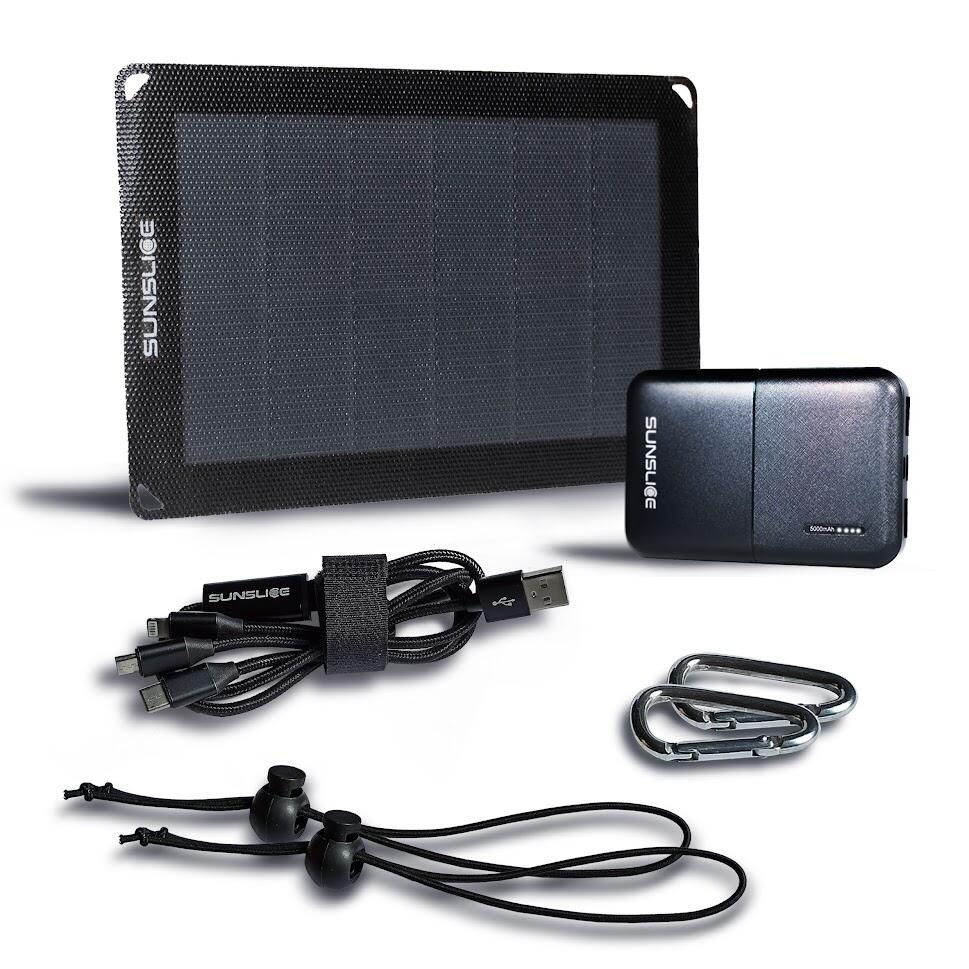 Mochila solar - painel solar de 6w com bateria de 18,5wh