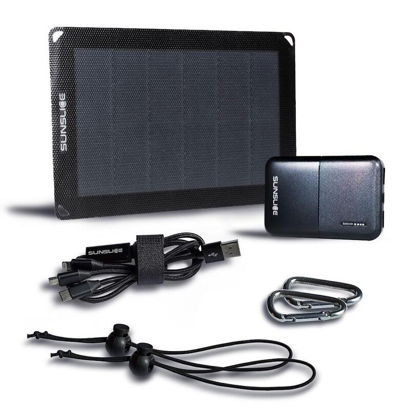 Pack energético nómada | Panel solar de 6 W con batería de 18,5 Wh