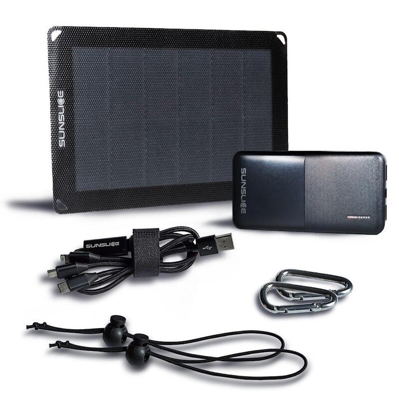 Pack energético nómada | Panel solar de 6 W con batería de 37 Wh