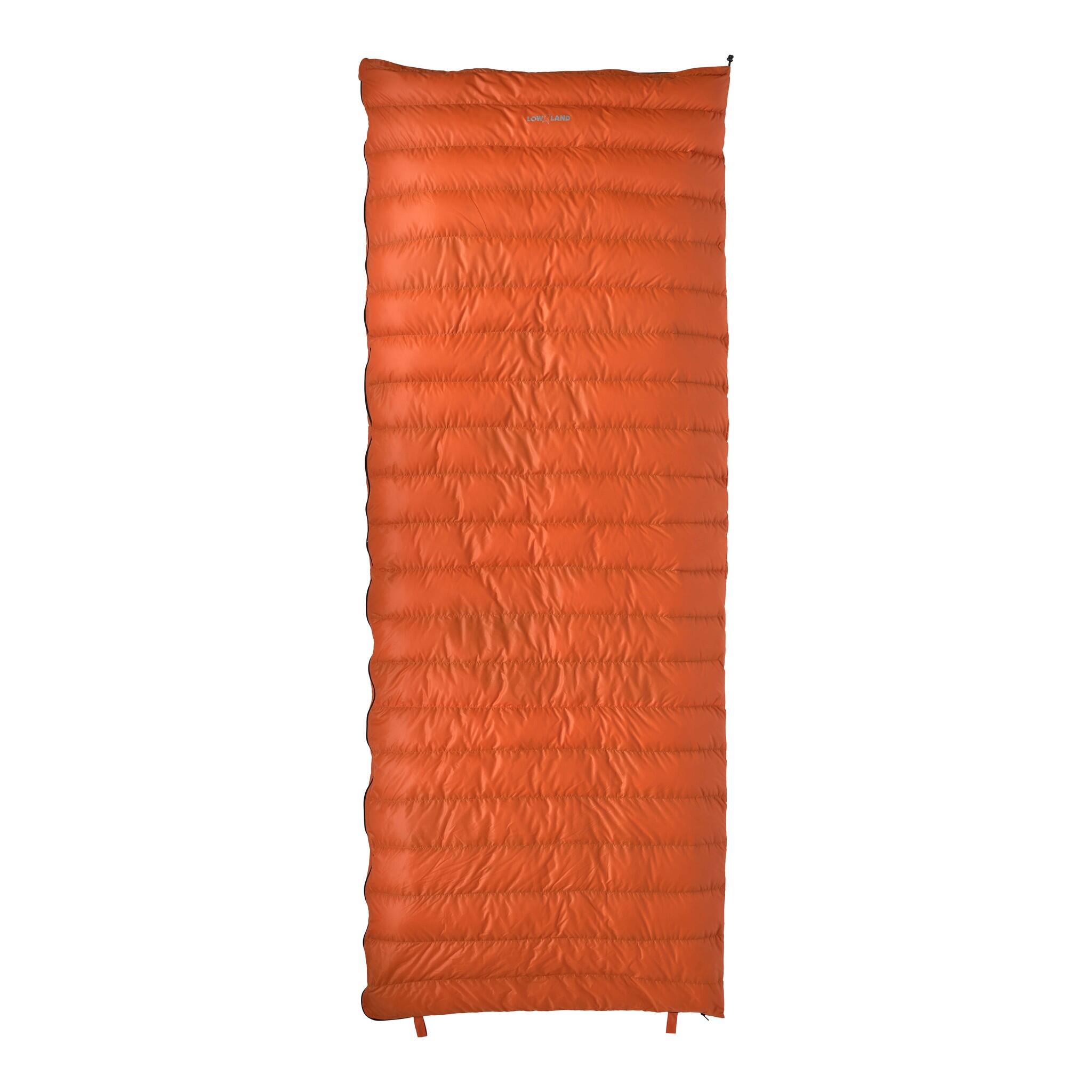 Lowland - Couverture Super Compacte-sac De Couchage Avec Couverture En Plumes-590 Gr.+8°c - Sac De Couchage - Orange - 210 Cm - Decathlon
