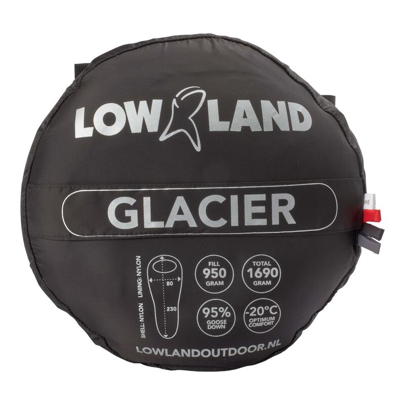 Glacier Expedition- Sac de couchage en duvet- Nylon- 230x80 cm- 1690gr- -20°C
