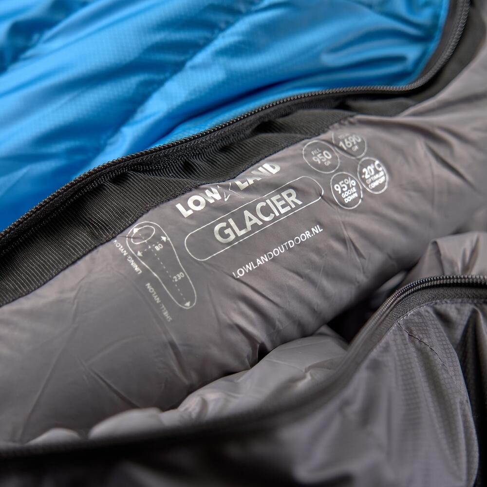 Glacier Expedition- Sac de couchage en duvet- Nylon- 230x80 cm- 1690gr- -20°C 4/7