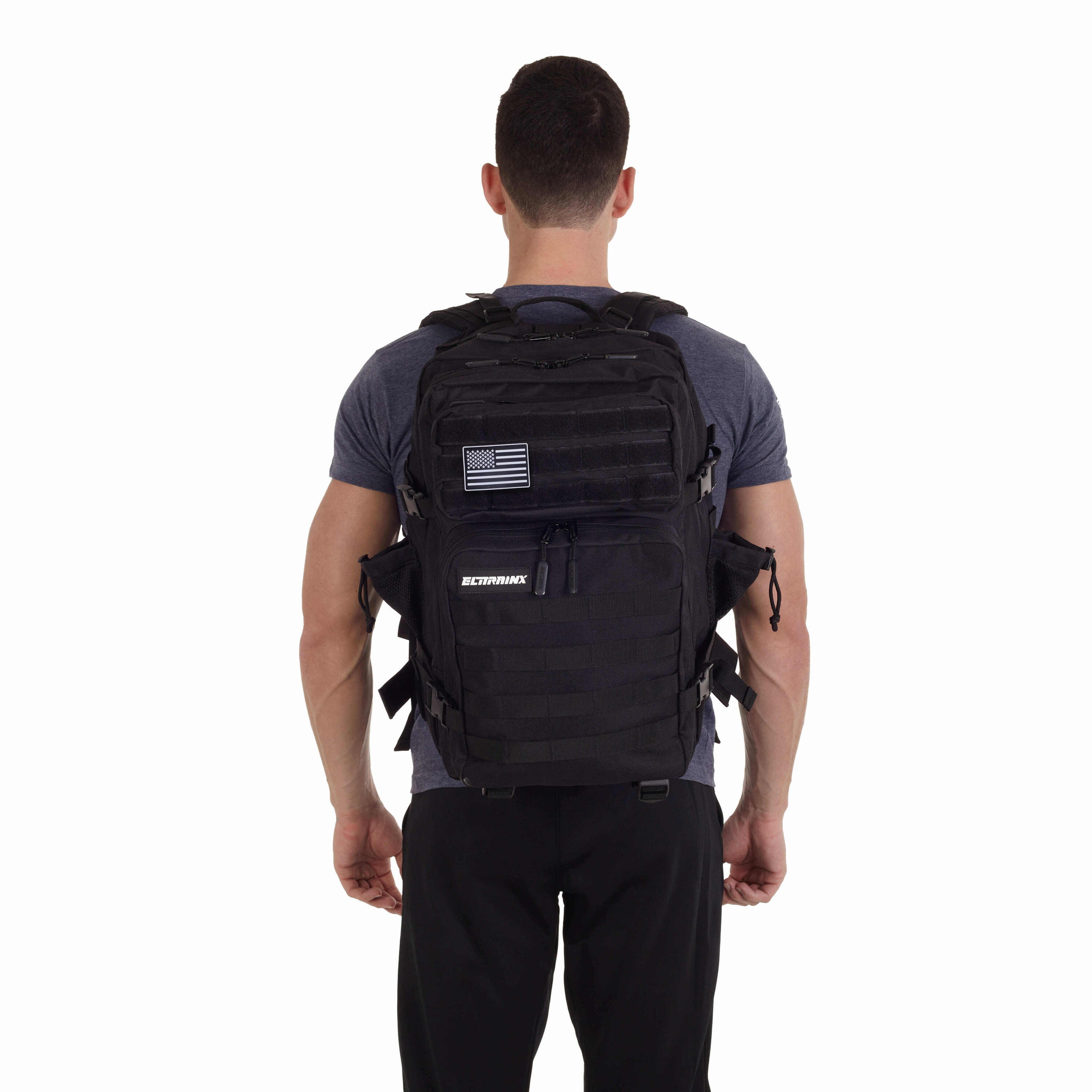 Sac à Dos Elitex Repas Noir 45L Cabine Entraînement Imperméable 7/7