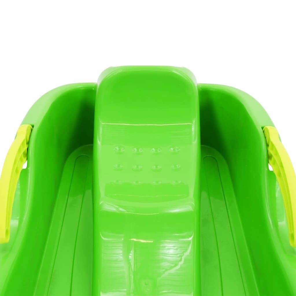 Trenó com travões 87x40x18 cm polipropileno verde 5/6