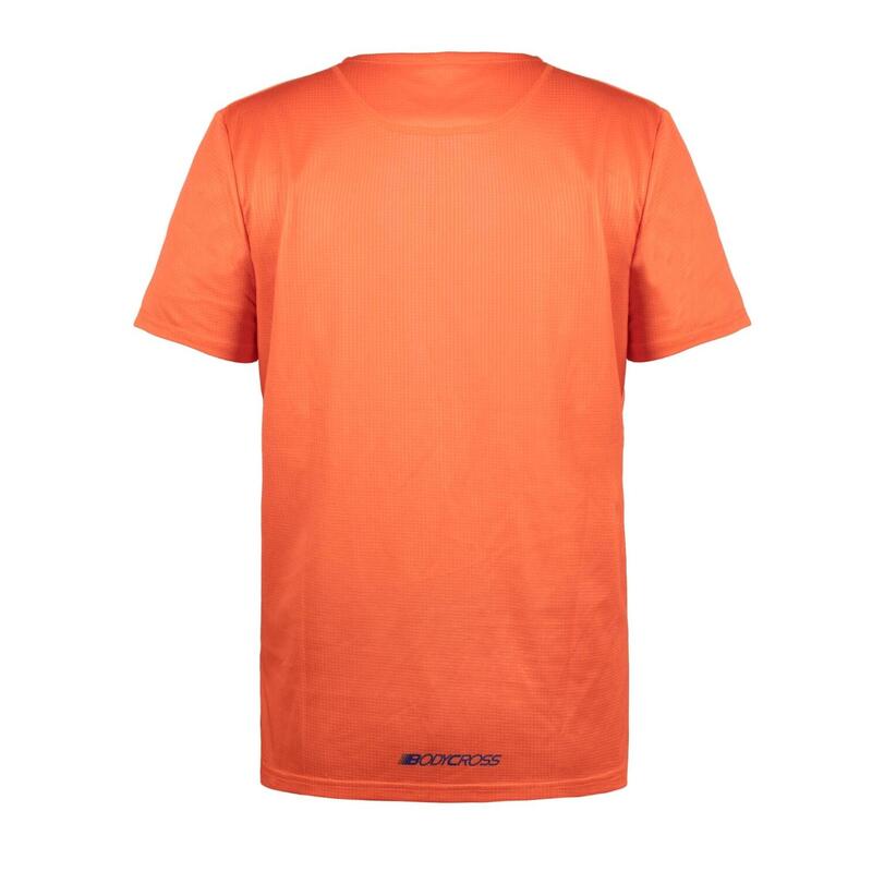 T-shirt de running à zips Birkan - Orange - Homme