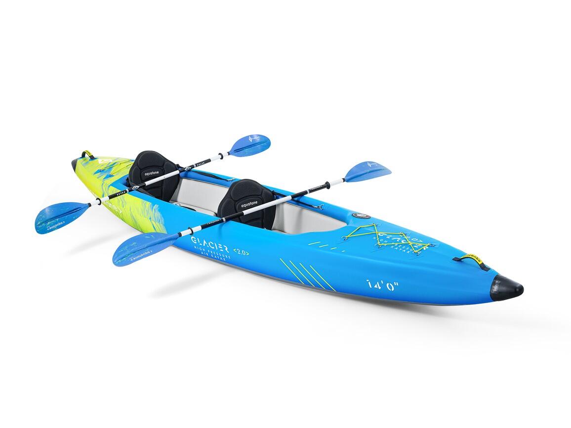 Kajak pompowany dwuosobowy Aquatone Glacier 14'0" TK-601 3/7
