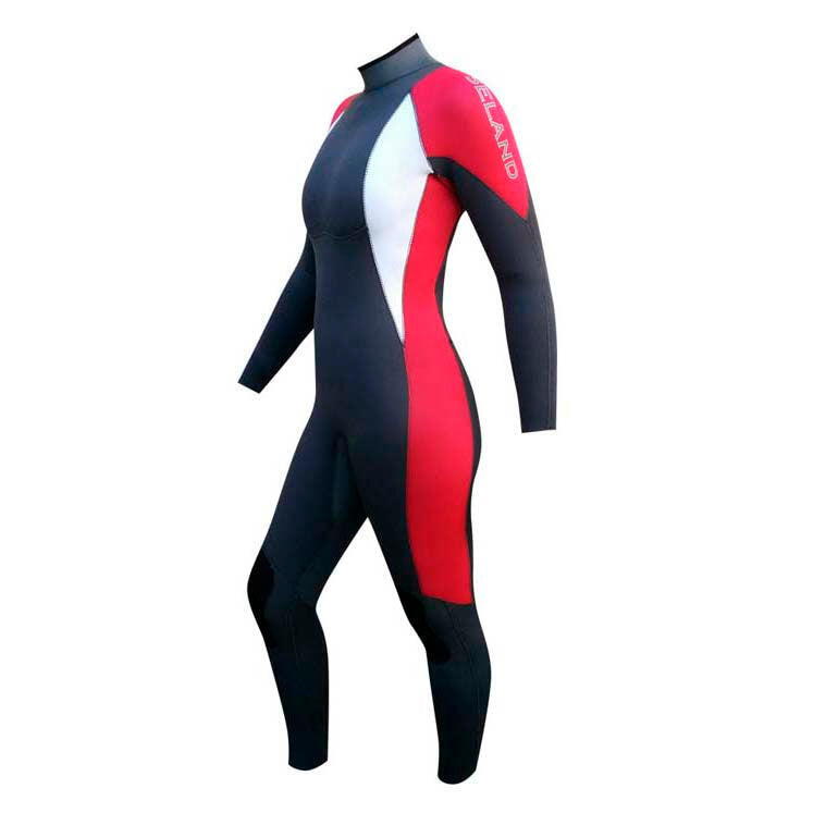 Traje de neopreno Surf Mujer agua fría 4/3 mm Negro-Rosa IZARO 2/3