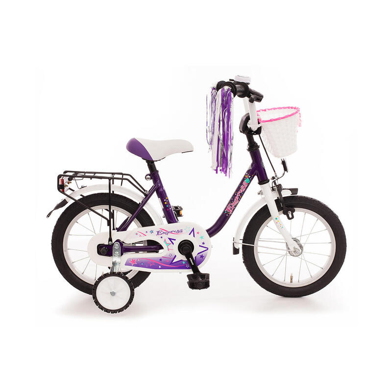 Bachtenkirch Empress, kinderfiets, 14 inch, lila en wit