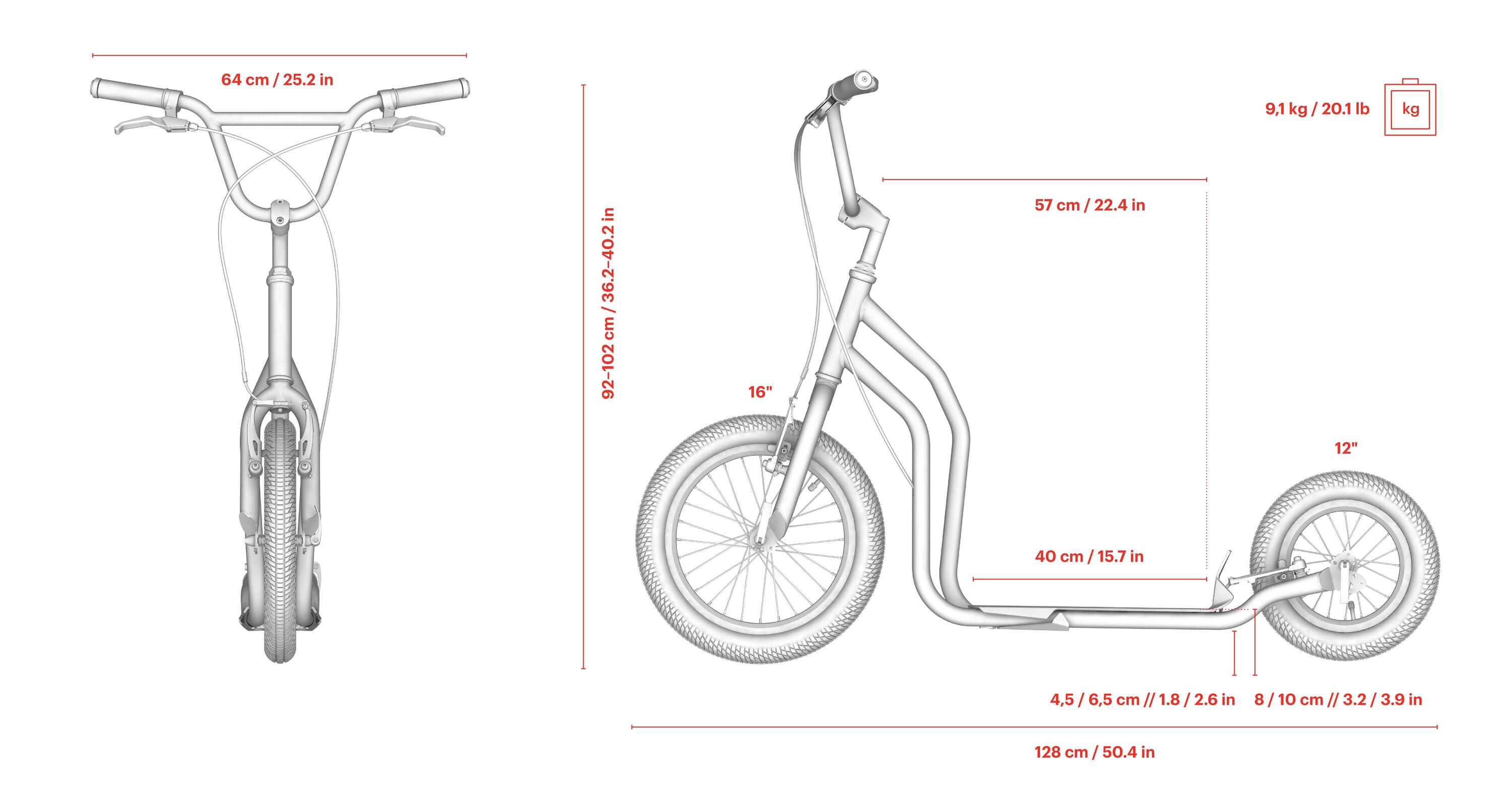 Yedoo Ville Rouge - Le Scooter Idéal pour Enfants 2/7