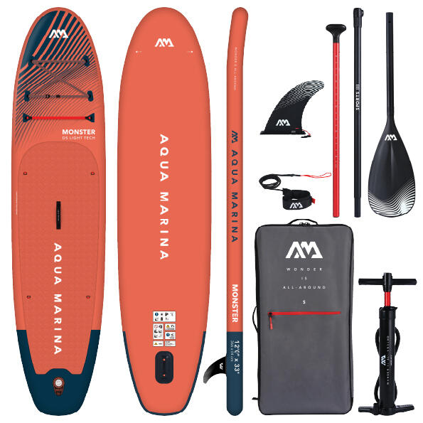 Aqua Marina MONSTER 12ft10 / 366cm All Round Stand Up Paddle Board Package 1/8