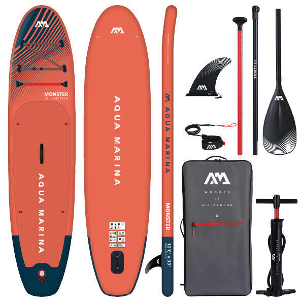 Gonflable SUP Stand Up Paddle Aqua Marina MONSTER 366cm Rouge