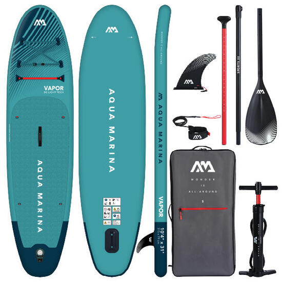 Planche de Stand Up Paddle Gonflable Aqua Marina VAPOR 315 cm Bleu