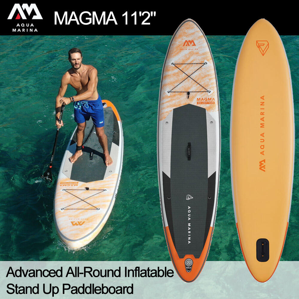 Stand Up Paddle Gonflable –Magma 11'2" - 15cm d'épaisseur - avec pompe, pagaie, 2/7
