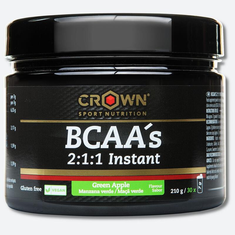 Lata com 210g de aminoácidos de cad. ramificada ‘BCAA 2:1:1 Instant‘ Maçã Verde Exclusivo Online                   2 cores disponíveis
 24,38€  Preço por quantidade 116,10€kg CROWN SPORT NUTRITION Lata com 210g de aminoácidos de cad. ramificada ‘BCAA 2:1:1 Instant‘ Maçã VerdeVendido e expedido por: Crown Sport Nutrition    