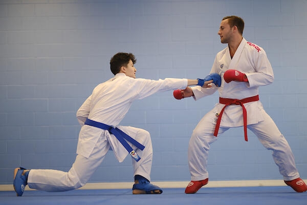 Cinturón de competición Kumite Karate Entrenamiento aprobado por la WKF Punok 4/4
