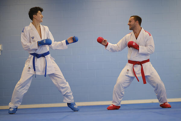 Cinturón de competición Kumite Karate Entrenamiento aprobado por la WKF Punok 3/4
