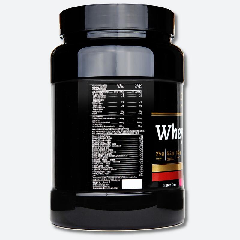 Bote de concentrado de suero ‘Whey PROtein+‘ de 834 g Fresa