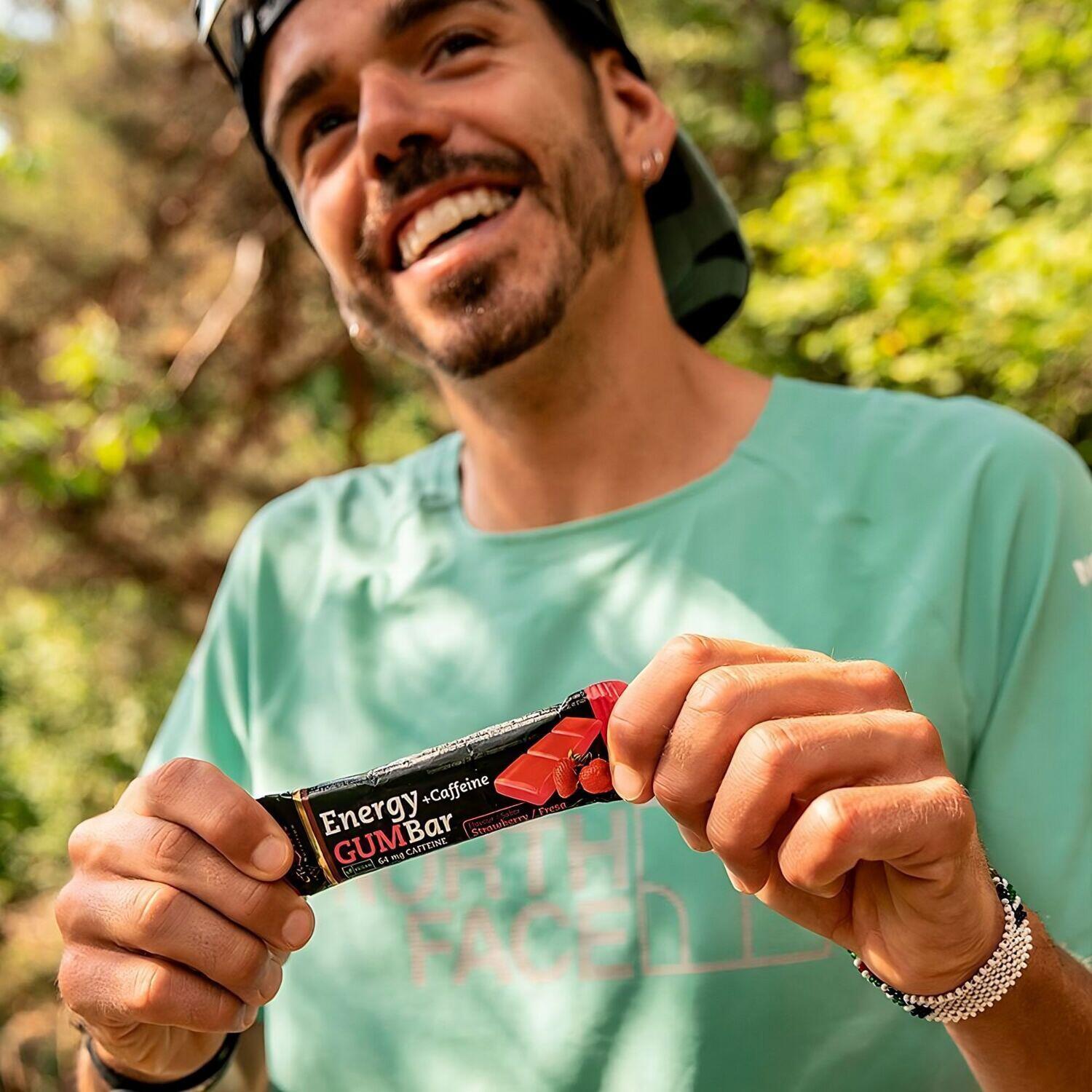 Barrita energética de gominola ‘Energy Gum Bar‘ de 30 g Fresa con cafeína 5/6