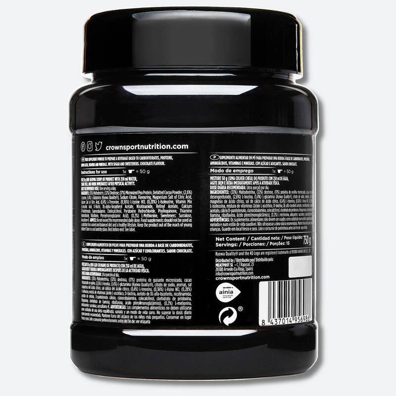 Bote de recuperador muscular vegano ‘Vegan Recovery+‘ de 750 g Chocolate