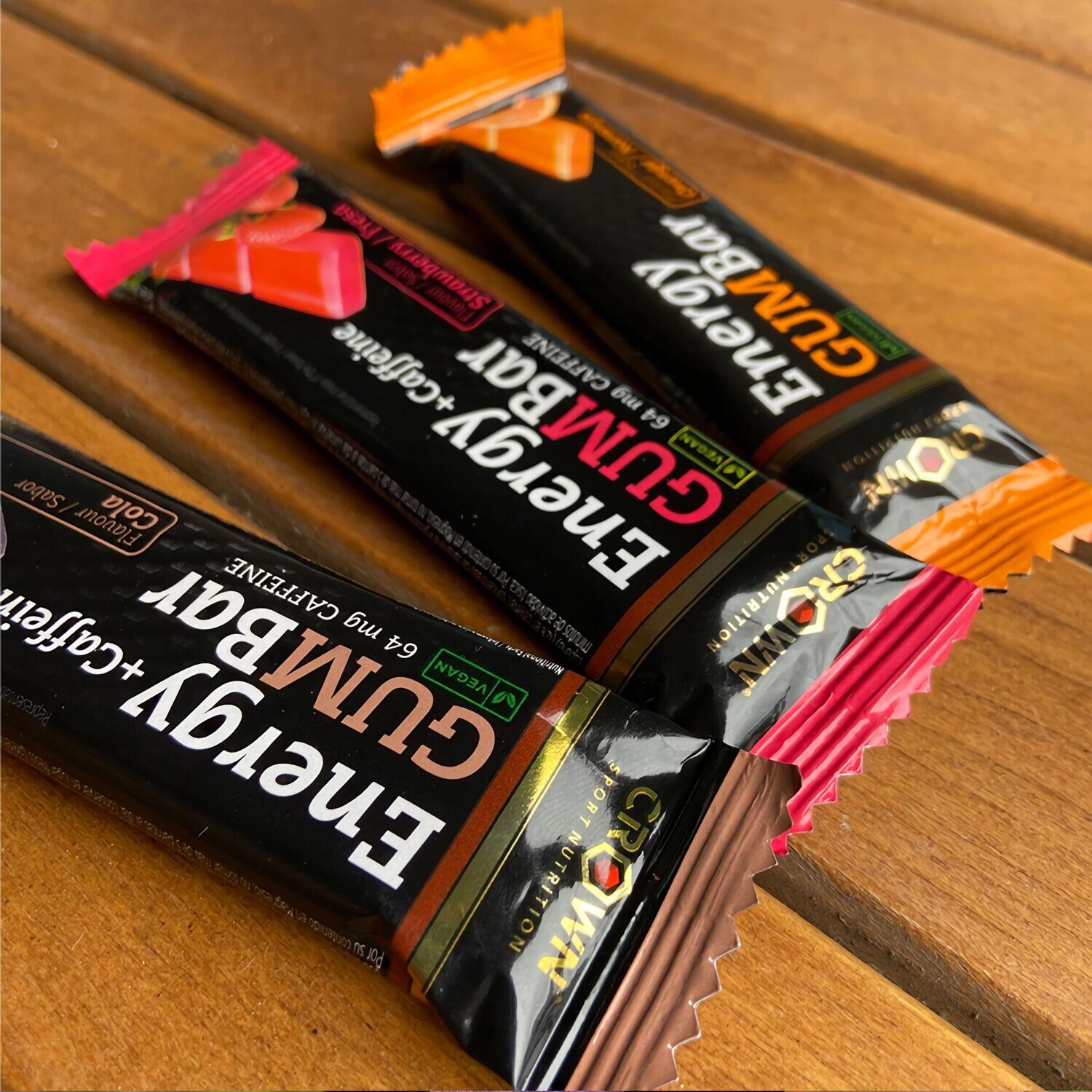 Barrita energética de gominola ‘Energy Gum Bar‘ de 30 g Fresa con cafeína 3/6