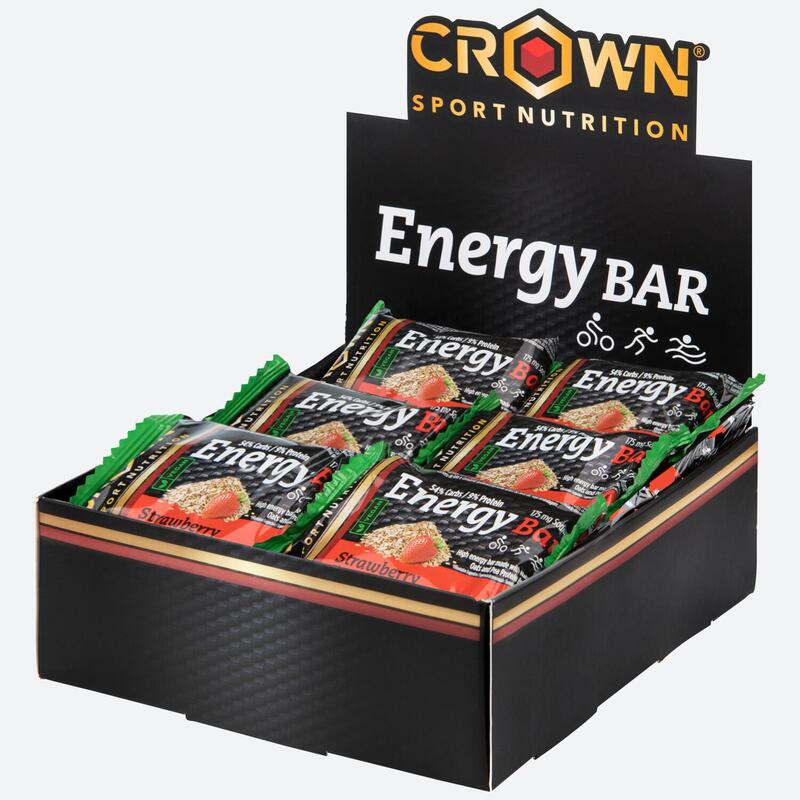 Caixa com 12 barras de aveia vegan de 60g ‘Vegan Energy Bar‘ Morango