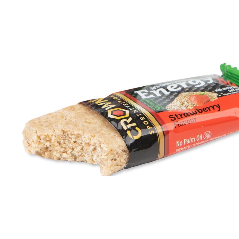 Caixa com 12 barras de aveia vegan de 60g ‘Vegan Energy Bar‘ Morango