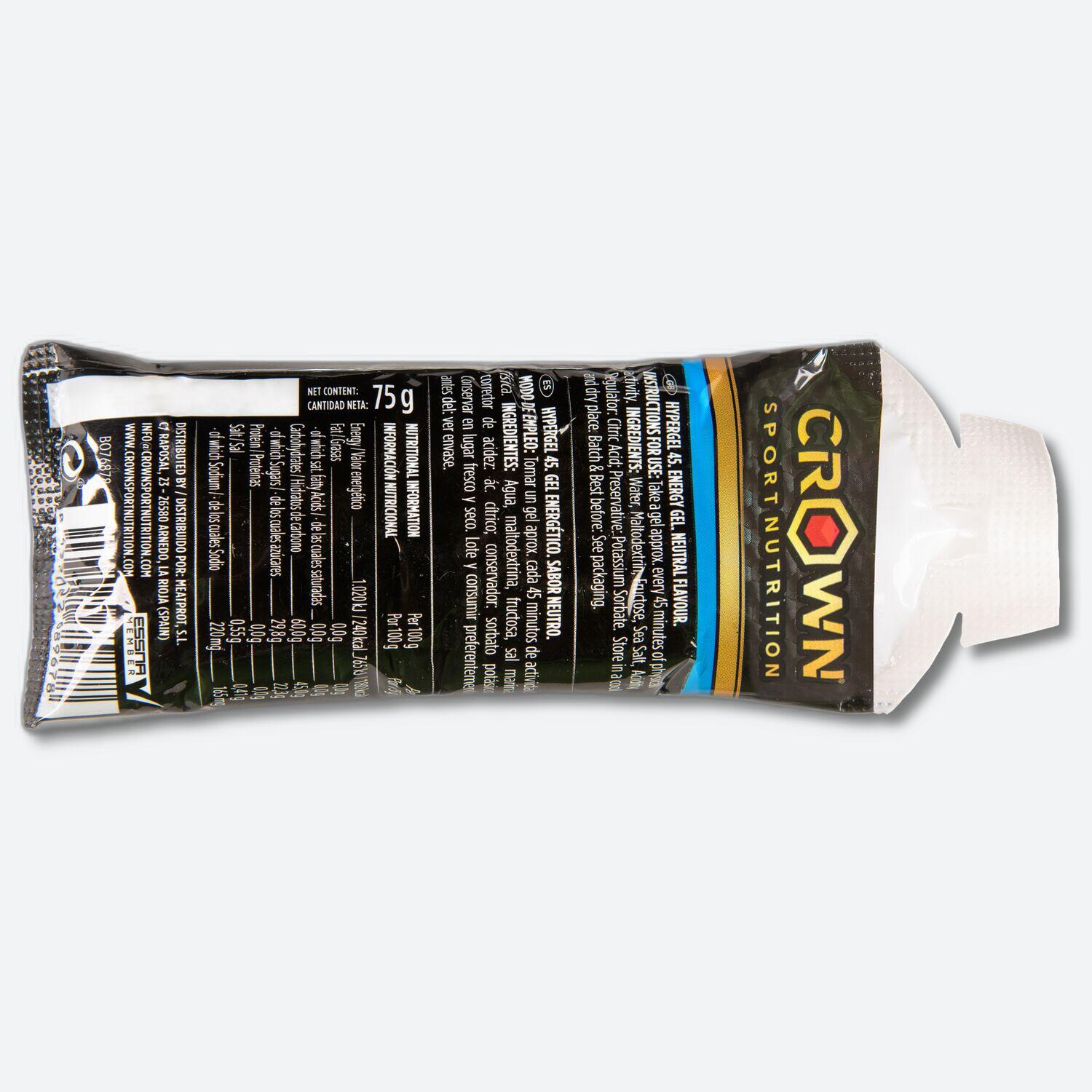 Gel energético de 75g Hyper Line HyperGel 45 Neutro sem Cafeína 2/3