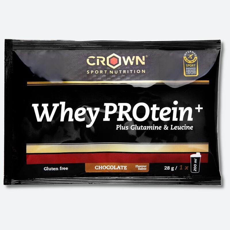 Dose Unitária 28g de concentrado de soro de leite ‘Whey PROtein+‘ Chocolate Exclusivo Online      2,48€  Preço por quantidade 88,58€kg CROWN SPORT NUTRITION Dose Unitária 28g de concentrado de soro de leite ‘Whey PROtein+‘ ChocolateVendido e expedido por: Crown Sport Nutrition    